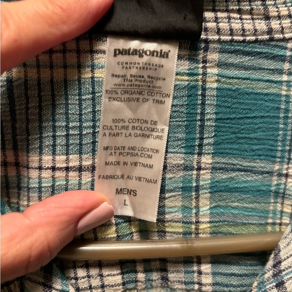 Patagonia Men’s shirt Organic Cotton,size large, excellent condition - Picture 5 of 12